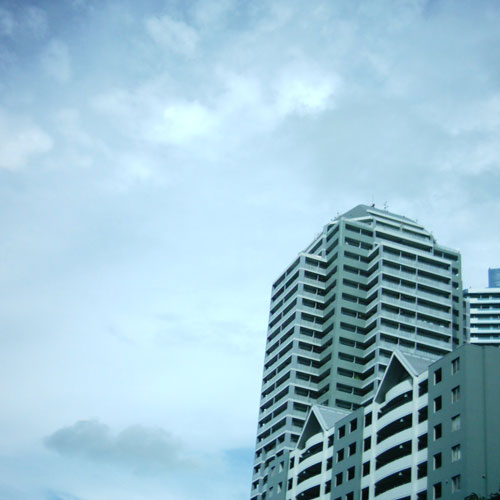 ミニデジ（MiniDigi）で撮影下横浜駅北口方面界隈のビル1