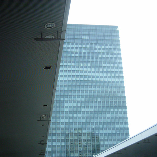 ThinkPark Towerを大崎駅方面からミニデジ（MiniDigi）で撮影