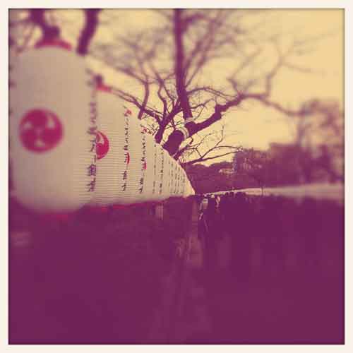 iPhone+KitCamで撮影した鶴岡八幡宮の参道
