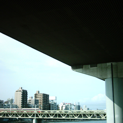 【画像】上に首都高、奥に東武伊勢崎線を入れてミニデジで撮影