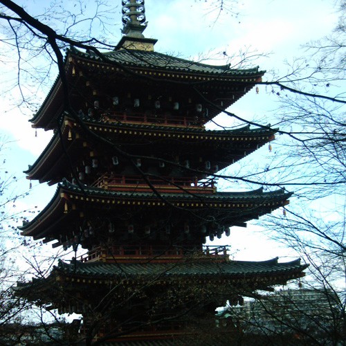 【画像】関東三大不動の一つ高幡不動尊の五重塔を元旦にミニデジで撮影1