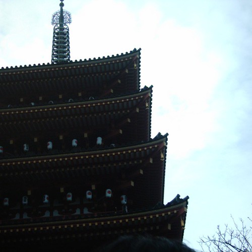 【画像】関東三大不動の一つ高幡不動尊の五重塔を元旦にミニデジで撮影2