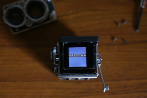 【画像】初代ミニデジ（MiniDigi）のレンズカバーを外した状態でテスト撮影しているところ by EOS 5D