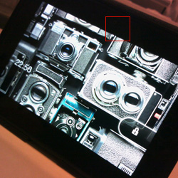 Kindle Fire HDの正面。Kindle Fire HDは前面にしかカメラがありません・・・