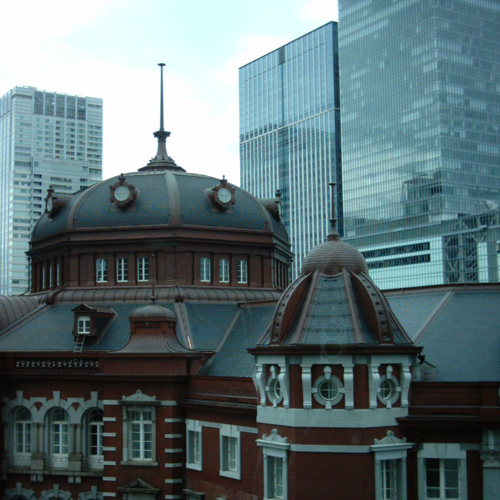 【画像】KITTEの旧東京中央郵便局長室から見たJR東京駅丸の内駅舎1
