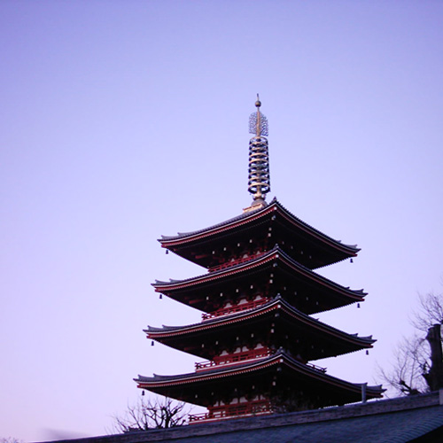 【画像】ミニデジ（MiniDigi）で撮影した浅草寺五重塔